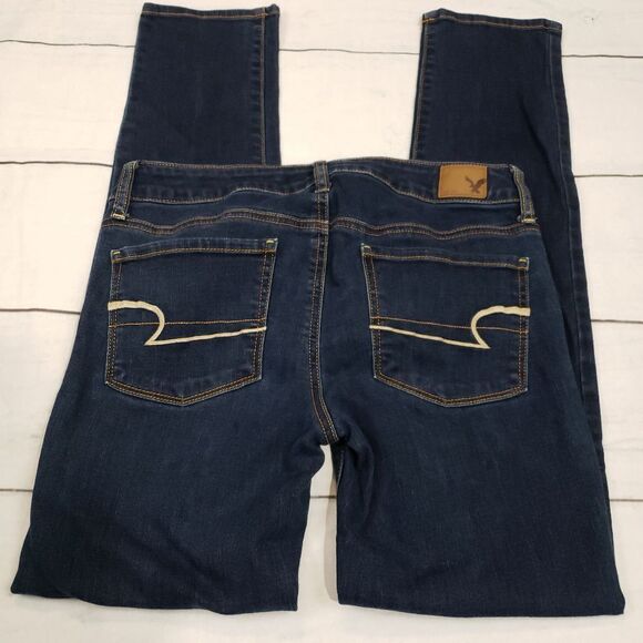 American Eagle Skinny Super Stretch size 6 dark - Picture 3 of 4